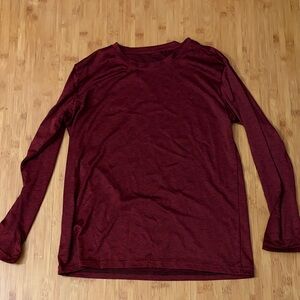 Kids Maroon Long Sleeve Tee